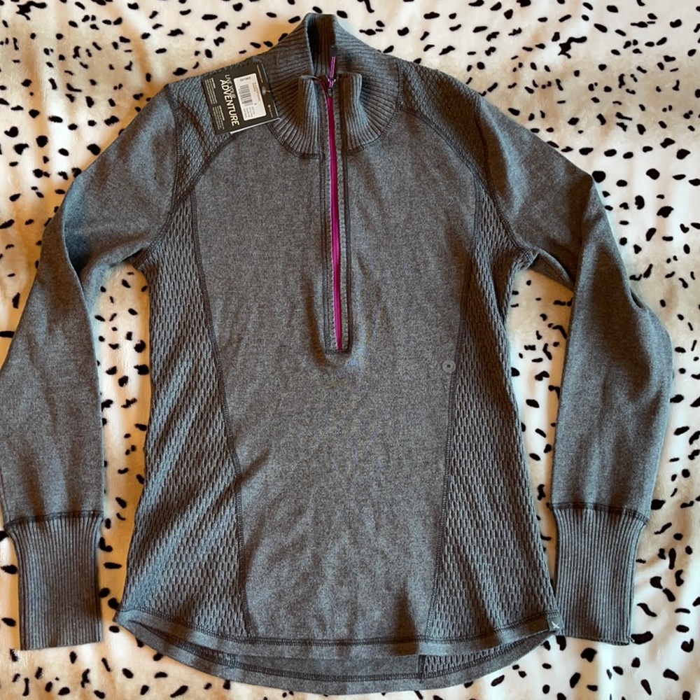 Eddie Bauer Engage 1/4-Zip Sweater. (Dark gray)